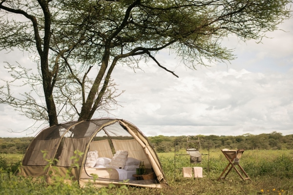 Cocoon tent fly camp Serengeti